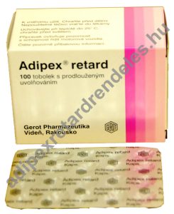 Adipex retard tabletta jellemzői